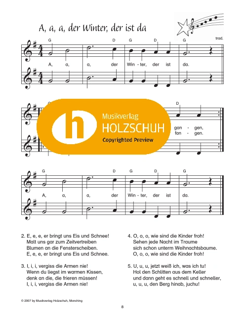 A, a, a, der Winter, der ist da